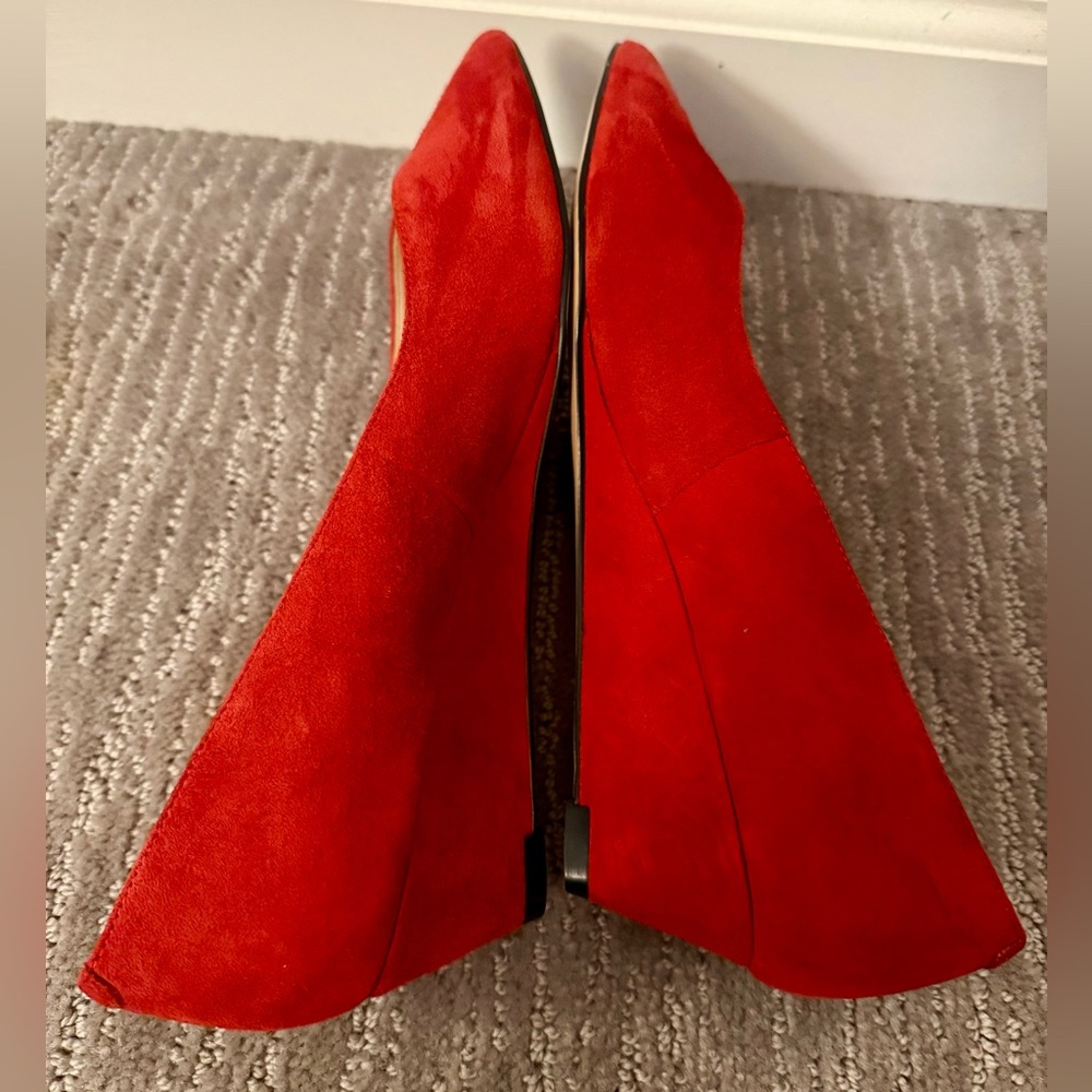 Nine west red flats